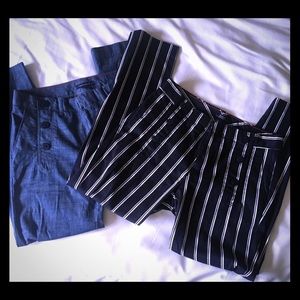 SOLD!! EUC Bundle!!Tommy Hilfiger cropped trousers Size 0